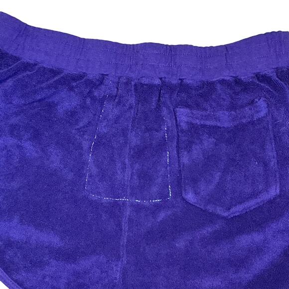 Aviator Nation Purple Rainbow Stripe Terry Dolphin Shorts Women Small - Picture 8 of 10